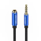 Kép 2/4 - Cable Audio TRRS 3.5mm Male to 3.5mm Female Vention BHCLF 1m Blue