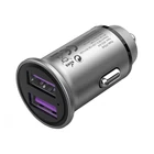 Kép 4/5 - Car Charger 2x USB Vention FFEH0 30W Gray