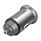 Kép 5/5 - Car Charger 2x USB Vention FFEH0 30W Gray