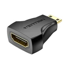 Kép 3/5 - Adapter Mini HDMI Male to HDMI Female Vention AISB0 4K 30Hz (Black)