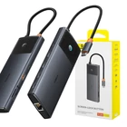 Kép 9/9 - Baseus Adapter Hub 10 az 1-ben USB-C - 2xHDMI, 3xUSB-A, USB-C, RJ45, SD/TF, PD (fekete)
