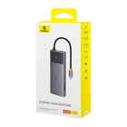 Kép 7/9 - Baseus Adapter Hub 10 az 1-ben USB-C - 2x HDMI, USB-C, 3xUSB-A, RJ45, SD/TF, PD (szürke)