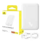 Kép 1/12 - Baseus Magnetic Mini Powerbank, 6000mAh, 20W, MagSafe (fehér)