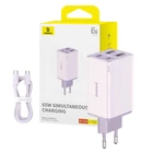 Kép 11/11 - Baseus GAN6 Pro gyorstöltő, 2xUSB-C + 2xUSB, 65W