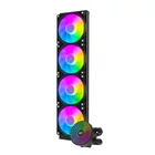 Kép 6/6 - Darkflash Radiant DC-480 ARGB PC vízhűtő, 4x 120x120 (fekete)