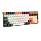 Kép 5/6 - Mechanical keyboard Royal Kludge RK100 RGB, brown switch (black-orange)