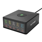 Kép 1/5 - BlitzWolf 868H hálózati töltő, 2xUSB-A, 3xUSB-C, 160W (fekete)