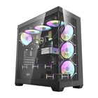 Kép 1/4 - Darkflash DS900 számítógépház (fekete) + 7 ARGB ventilátor