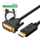 Kép 2/2 - Kabel DisplayPort do DVI UGREEN DP103, FullHD, jednokierunkowy, 1,5m (czarny)