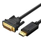 Kép 1/2 - Kabel DisplayPort do DVI UGREEN DP103, FullHD, jednokierunkowy, 1,5m (czarny)