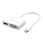Kép 1/2 - UGREEN MM123 USB-C - HDMI + VGA adapter (fehér)