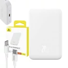 Kép 10/10 - Baseus Mágneses Mini Powerbank, 5000mAh, USB-C, 20W (fehér)