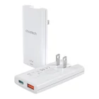 Kép 2/3 - Choetech PD6011 PD65W GaN vékony USB-A+C mini utazási töltő (fehér)
