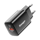 Kép 1/2 - Wall Charger USB-C+USB-A 30W Essager PD+QC (black)