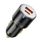 Kép 1/2 - USB-A+USB-C 100W autós töltő Essager (fekete)