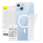 Kép 9/9 - Baseus Crystal Series Magnetic Case for iPhone 14 Plus + tempered glass