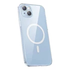 Kép 3/9 - Baseus Crystal Series Magnetic Case for iPhone 14 Plus + tempered glass