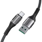 Kép 2/3 - Kabel szybko ładujący USB-A 3.1 do USB-C Lention CB-ACE-6A1M, 6A, 10Gbps, 0,5m (czarny)