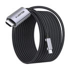 Kép 2/2 - Lention CU707 USB-C to HDMI 2.0 cable, 4K60Hz, 1Gbps, 3m (gray)