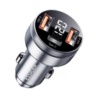 Kép 1/3 - Car Charger 2xUSB-A+USB-C 80W Essager LED (grey)