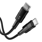 Kép 2/2 - Cable USB-C to USB-C Toocki TXCTT2-YS03, 1m, FC 60W (black)