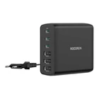 Kép 2/2 - Ładowarka sieciowa Rocoren 3x USB-C, 3x USB, GaN, 100W (czarna)