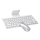 Kép 1/5 - Zestaw klawiatura + mysz dla IPad/IPhone Omoton KB088 (srebrny)