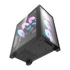 Kép 10/10 - Darkflash DRX70 Glass számítógépház + 4 RGB ventilátor (fekete)