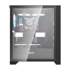 Kép 2/10 - Darkflash DRX70 Glass számítógépház + 4 RGB ventilátor (fekete)
