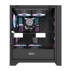 Kép 3/10 - Darkflash DRX70 Glass számítógépház + 4 RGB ventilátor (fekete)