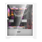 Kép 3/12 - Darkflash DRX70 GLASS számítógépház + 4 RGB ventilátor (fehér)