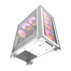 Kép 11/12 - Darkflash DRX70 GLASS számítógépház + 4 RGB ventilátor (fehér)