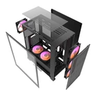 Kép 9/10 - Darkflash DRX70 Mesh számítógépház + 4 RGB ventilátor (fekete)