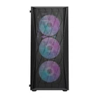 Kép 4/11 - Darkflash DK352 Mesh számítógépház + 4 ARGB ventilátor (fekete)