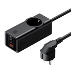 Kép 1/4 - Power Strip GaN McDodo CH-4620 EU 70W, 2x USB-C, 1x USB (black)