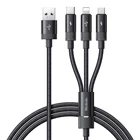Kép 1/5 - 3in1 USB to USB-C / Lightning / Micro USB Cable, Mcdodo CA-5790, 3.5A, 1.2m (black)