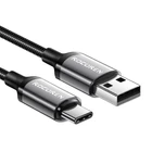 Kép 2/2 - Fast Charging cable Rocoren USB-A to USB-C Retro Series 2m 3A (grey)