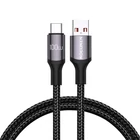 Kép 1/2 - Fast Charging cable Rocoren USB-A to USB-C Retro Series 1m 100W (grey)
