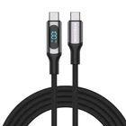 Kép 1/2 - Fast Charging cable Rocoren Digital USB-C to USB-C, PD, 1m (grey)