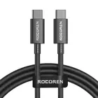 Kép 1/2 - Rocoren Simples Series USB-C-USB-C kábel, 100 W, 1 m (fekete)