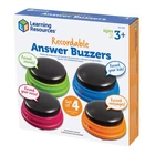 Kép 1/3 - Learning Resources LER 3769 Answer Buzzers nyomógombok felvehető hanggal (4 darabos készlet)
