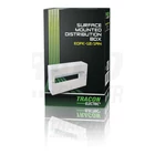 Kép 2/3 - Falon kívüli elosztódoboz, ajtó nélkül, N/PE sínnel  1×12 modul, IP40, (H×W×D=160×260×65mm)