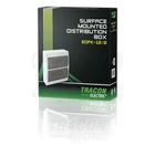 Kép 2/5 - Falon kívüli elosztódoboz, füstszínű ajtóval, N/PE sínnel  2×12 (24) modul, IP40, (H×W×D=325×270×98mm)