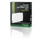 Kép 2/5 - Süllyesztett elosztódoboz, fehér ajtóval, N/PE sínnel  1×12 modul, IP40, (H×W×D=200×256×66mm)