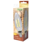 Kép 2/2 - COG LED gyertya fényforrás, átlátszó  230 VAC, E14, 4W, 470 lm, C35, 2700K, EEI=E