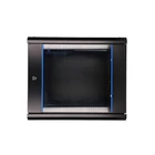 Kép 1/6 - Extralink 9U 600X450 WALL-MOUNTED RACKMOUNT CABINET BLACK Falra szerelhető állvány Fekete