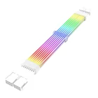 Kép 1/3 - Darkflash LG02 hosszabbító kábel, ARGB, 8 PIN*2 (fehér)