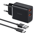 Kép 1/2 - Ładowarka sieciowa Mcdodo CH-5072 USB-A*2, 12W + USB-A - USB-C kábel (fekete)