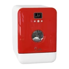 Kép 1/3 - Bob Daan Tech compact mini table top dishwasher (white-red)
