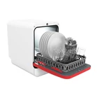 Kép 2/3 - Bob Daan Tech compact mini table top dishwasher (white-red)